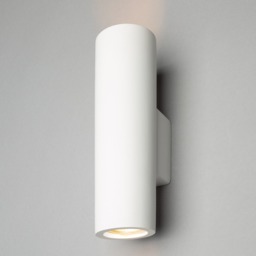Lomond Paintable Plaster Up and Down Wall Light - White - thumbnail 2