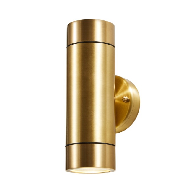 Talon Brass 2 Light Up and Down Outdoor Wall Light - Brass - image 1
