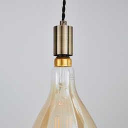 Anton Ceiling Pendant with Oversized Bulb - Antique Brass - thumbnail 4