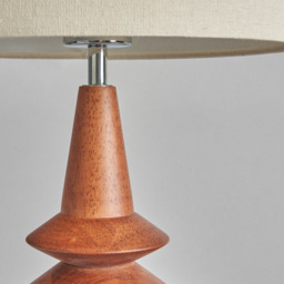Silo Wooden Table Lamp - Dark Wood - thumbnail 4