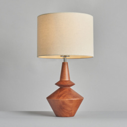 Silo Wooden Table Lamp - Dark Wood - thumbnail 2