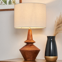 Silo Wooden Table Lamp - Dark Wood - thumbnail 6