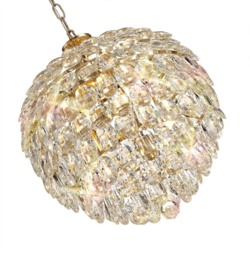 Visconte Maine 6 Light Crystal Ceiling Pendant - Gold - thumbnail 5