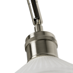 Aya 4 Light Industrial Style Diner Pendant - Satin Nickel - thumbnail 6