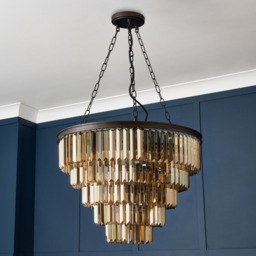 Visconte Ingot 10 Light Crystal Ceiling Pendant - Bronze - thumbnail 7