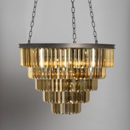 Visconte Ingot 10 Light Crystal Ceiling Pendant - Bronze - thumbnail 2
