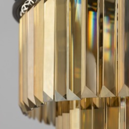 Visconte Ingot 10 Light Crystal Ceiling Pendant - Bronze - thumbnail 4