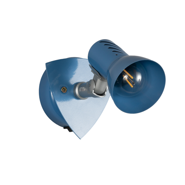 Scorpio 1 Light Adjustable Spotlight Wall Light - Blue - image 1