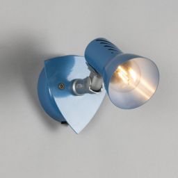 Scorpio 1 Light Adjustable Spotlight Wall Light - Blue - thumbnail 2