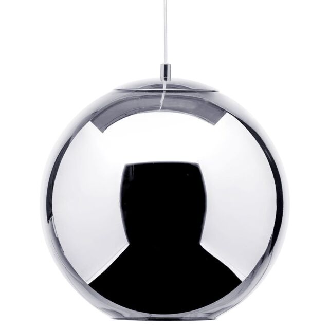 Visconte Small Leo 1 Light Ceiling Pendant - Chrome