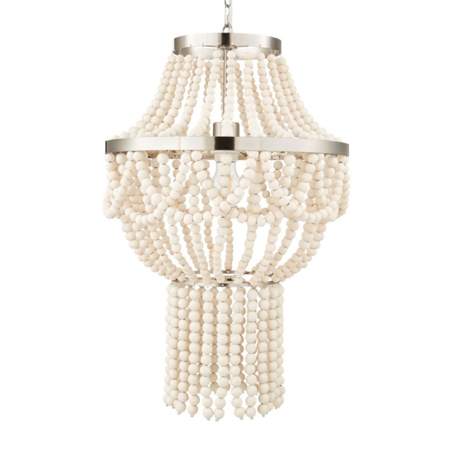 Pilli Beaded Chandelier - Natural - image 1