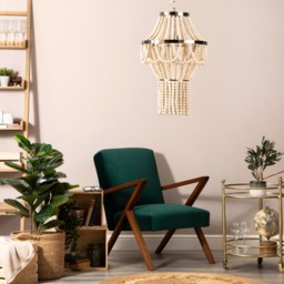 Pilli Beaded Chandelier - Natural - thumbnail 7