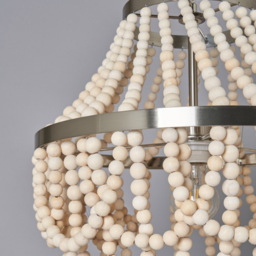 Pilli Beaded Chandelier - Natural - thumbnail 4