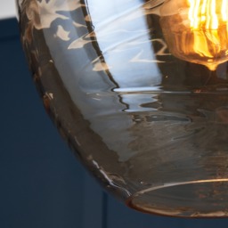 Visconte Sarno 1 Light Ceiling Pendant with Champagne Glass Shade - Brass - thumbnail 8