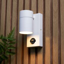 2 Pack of Kenn Outdoor Wall Lights with PIR Sensor - White - thumbnail 6