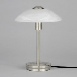 2 Pack of Alabaster Shade Touch Table Lamp - Satin Nickel - thumbnail 4