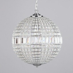Miley Large Globe Ceiling Pendant - Chrome - thumbnail 3