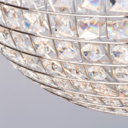 Miley Large Globe Ceiling Pendant - Chrome - thumbnail 4
