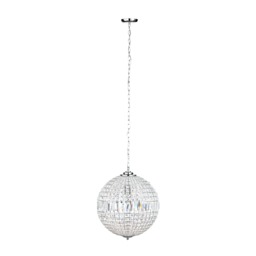 Miley Large Globe Ceiling Pendant - Chrome - thumbnail 5