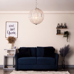 Miley Large Globe Ceiling Pendant - Chrome - thumbnail 6