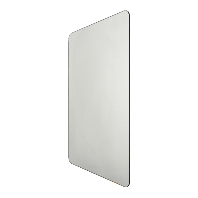 Tow 25 Watt Rectangle LED Bathroom Mirror with Touch Demist - Silver - image 1