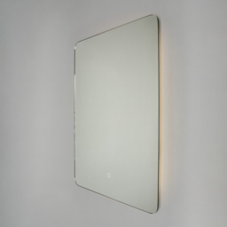 Tow 25 Watt Rectangle LED Bathroom Mirror with Touch Demist - Silver - thumbnail 2