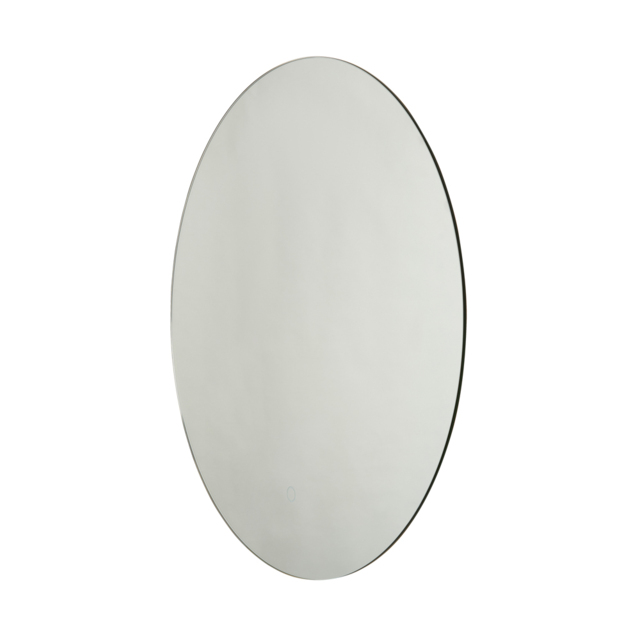 Hay 20 Watt Round LED Bathroom Mirror with Touch Demist - Silver - image 1