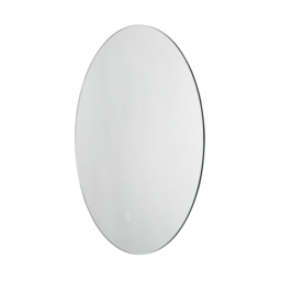 Hay 20 Watt Round LED Bathroom Mirror with Touch Demist - Silver - thumbnail 6