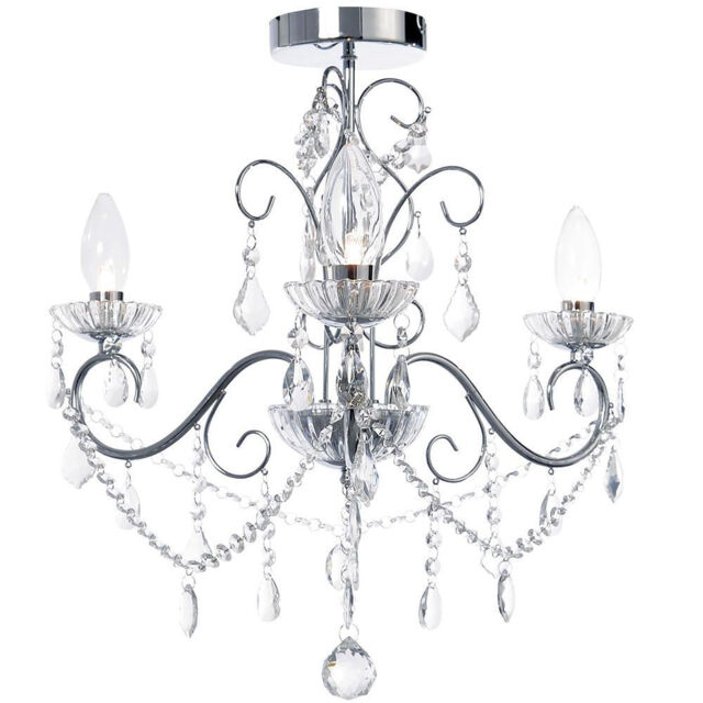 Vara 3 Light Bathroom Chandelier - Chrome - image 1