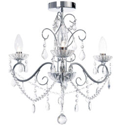 Vara 3 Light Bathroom Chandelier - Chrome - thumbnail 1