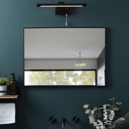 IP44 Rated Picture Wall Light with Pull Cord - Matte Black - thumbnail 6