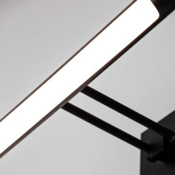 IP44 Rated Picture Wall Light with Pull Cord - Matte Black - thumbnail 4