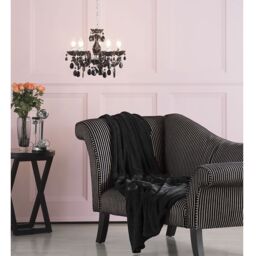 Marie Therese Chandelier Black 5 Light Dual Mount - thumbnail 4
