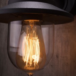 Bacup Outdoor 1 Light Industrial Fisherman Style Lantern Wall Light - Anthracite - thumbnail 3
