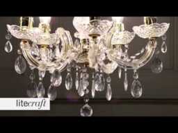 Marie Therese 5 Light Dual Mount Chandelier - Gold - thumbnail 9
