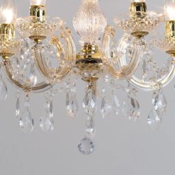 Marie Therese 5 Light Dual Mount Chandelier - Gold - thumbnail 4