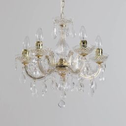 Marie Therese 5 Light Dual Mount Chandelier - Gold - thumbnail 3