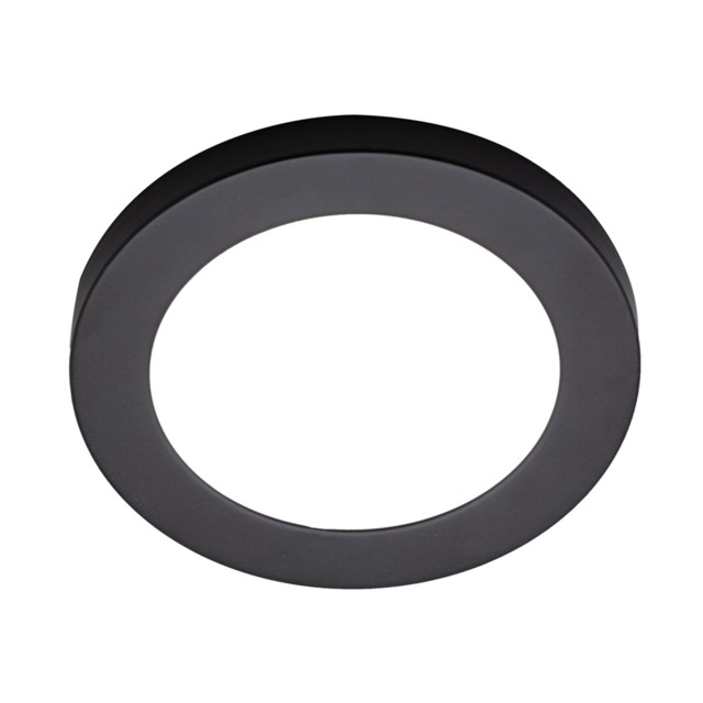 Darly 12 Watt LED Flush Ceiling or Wall Light - Satin Black - image 1