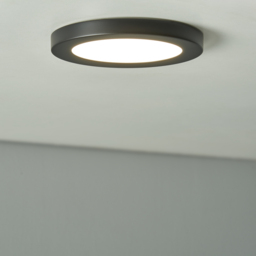 Darly 12 Watt LED Flush Ceiling or Wall Light - Satin Black - thumbnail 6