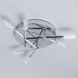 Kalina 6 Light Semi Flush Ceiling Light - Chrome - thumbnail 3