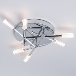 Kalina 6 Light Semi Flush Ceiling Light - Chrome - thumbnail 2