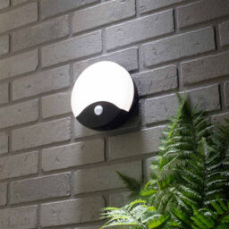Alford 15 Watt LED Outdoor Round Bulkhead Light with PIR - Black - thumbnail 6