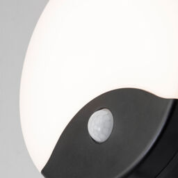 Alford 15 Watt LED Outdoor Round Bulkhead Light with PIR - Black - thumbnail 4