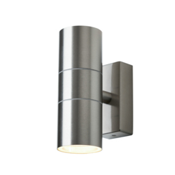 4 Pack of Kenn 2 Light Up and Down IP44 Outdoor Wall Light - Stainless Steel - thumbnail 5