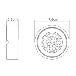 Laghetto LED Circular Cabinet Light in Satin Nickel - thumbnail 2