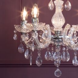 Marie Therese 5 Light Dual Mount Chandelier - Chrome with Free LED Bulbs - thumbnail 9