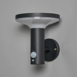 Uris Outdoor Solar LED Wall Light with PIR Sensor - Black - thumbnail 3
