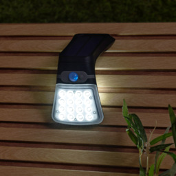 Filip 2 Watt Outdoor Solar LED Flood Light with Sensor - Black - thumbnail 5