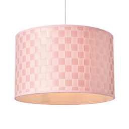 Sovin Woven Easy to Fit Drum Shade - Pink - thumbnail 1