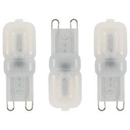 3 Pack of 2 Watt LED G9 Non-Dimmable Capsule Light Bulbs - Warm White - thumbnail 1